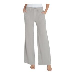 Fidelity Petunia Gray Patch Pocket Wide Leg Trouser Pants Size 26